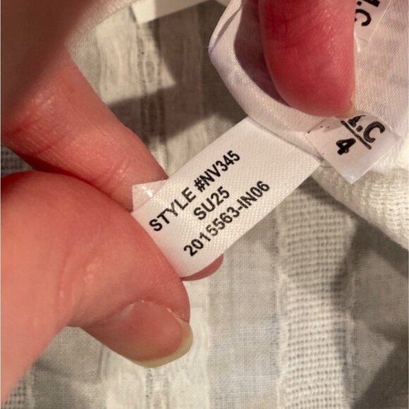 NWT Madewell Sz XS White Straight-Hem Shirt in Cotton Dobby Boxy Sheer NV345 - Picture 13 of 15